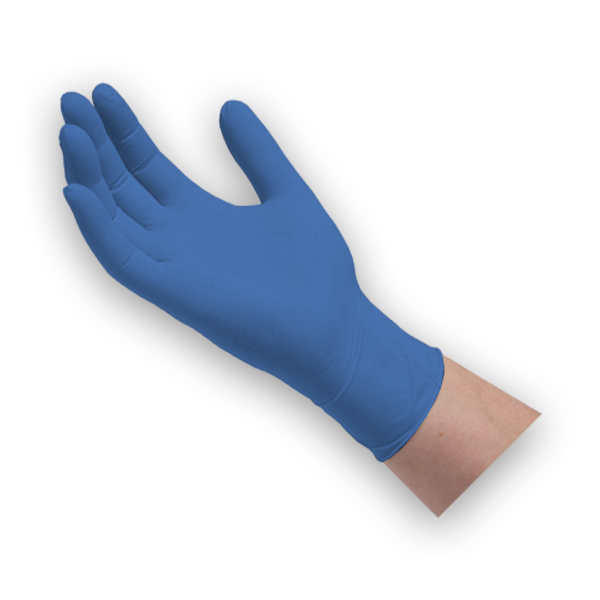 Jednorazowe rękawiczki nitrylowe - Z długim mankietem